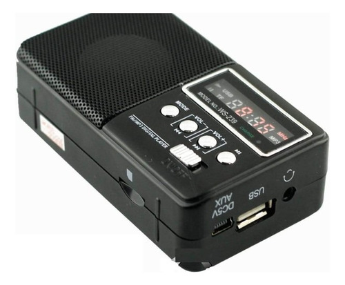 Radio Portatil Andowl Fm Bluetooth Microsd Usb Recargable