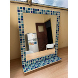 Espejo Venecitas Para Baño 50×60 + Estante