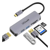 Dockstation Usb Tipoc Hdmi Hub M1 M2 Air Pro 5 Em 1 - Qgeem