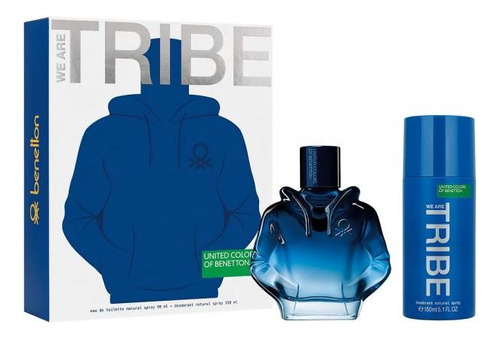 Set Benetton We Are Tribe Man Edt 90 Ml + Deo 150 Ml