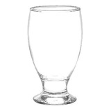 Copa Vaso Agua Cerveza Pie Bajo Lexington Cristar X6 Color Transparente