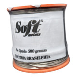 Estanho P/ Solda Eletrônica 63x37 Profissional C/ Fluxo 500g 0v