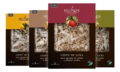 Chips Astillas De Leña Humos X500 Gr Ahumar Parrilla Sabores | Envío gratis