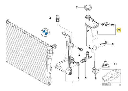 Deposito Refrigerante Para Bmw Serie 3' E46 320d M47n Foto 3