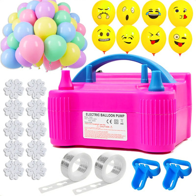 Bomba De Inflar Globos Electrica De Maquina Válvula Doble