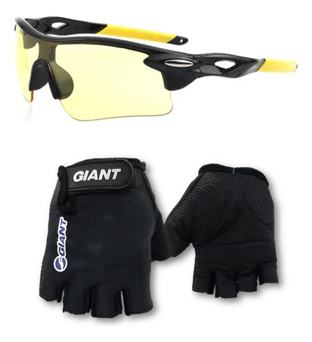 Guantes + Lentes Gafas. Ciclista