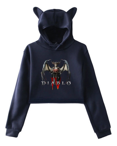 Sudadera Con Capucha Y Orejas De Gato Lilith De Game Diablo