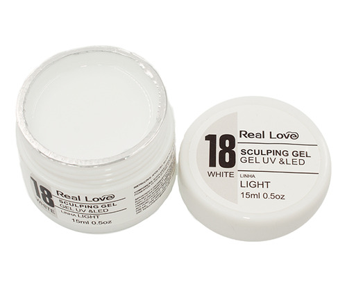 Gel Unha Real Love White 18 Light Sculping Gel Alongamento