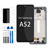 Pantalla Lcd Para Samsung Galaxy A52 4g Con Marco Oled