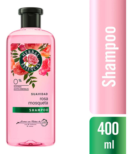 Shampoo Herbal Essences Suavidad Rosa Mosqueta 400 Ml