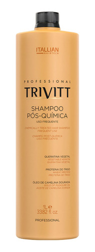 Shampoo Pós Química Para Uso Frequente Trivitt 1 Litro 