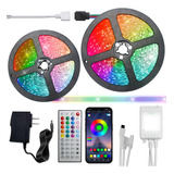 Tira De Luces Led 30m Rgb App Bluetooth Control Música Ritmo