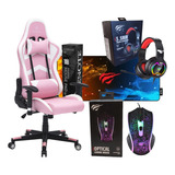 Combo Kit Gamer Silla + Mousepad + Auriculares + Mouse Play