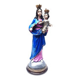 Virgen María Auxiliadora Figura Decorativa En Resina 