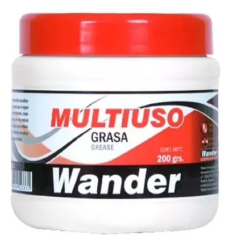 Grasa De Calcio Multiuso Moto Bici Auto Wander X 200 Gr