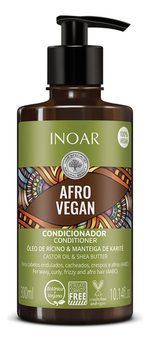 Condicionador Afro Vegan 300 Ml Inoar