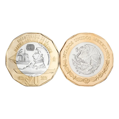 Moneda De 20 Pesos Marina Armada De Méx 4 Pzs | Meses sin interés