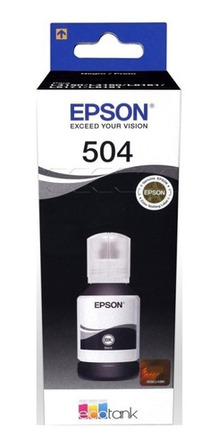 Tinta Epson Original 504 Negra 127ml L4150 L4160 L6161 T504 