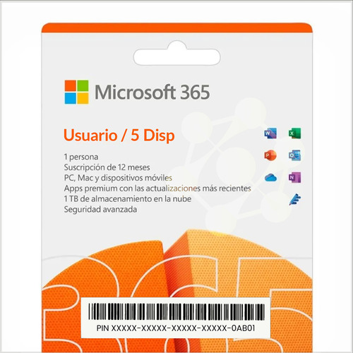 Office 365 Usuario - 5 Dispositivos