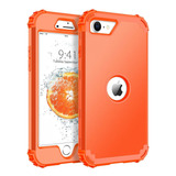 Funda Para iPhone SE 2022 / iPhone SE 2020, Color Naranja.