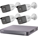 Kit Seguridad Hikvision 4 + 4 Camaras 2mp Varifocal
