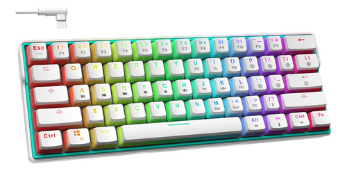 Teclado Mecanico Para Juegos 60% 26 Modelos Led Retroilumi