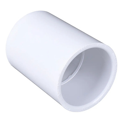 Cople Liso Pvc 1/2 Pulgada Cementar Cedula 40 Paq 10 Color Blanco