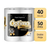 Papel Higienico Optimo Premium Doble Hoja 50 Mts 40 Rollos