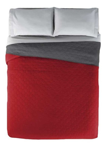 Edredon Novo Rojo Queen Size + Cobertor Ligero Bora