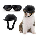 Gorra De Casco Para Perros Y Gatos, Color Negro Pequeño