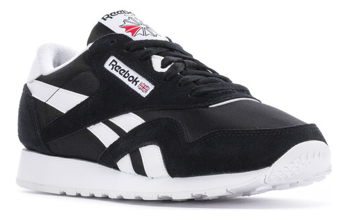 Tenis Reebok Classic Nylon Negro Blanco 100% Original