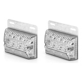 Juego De Faros Led Laterales Camion 24v Blanco Poli 26263