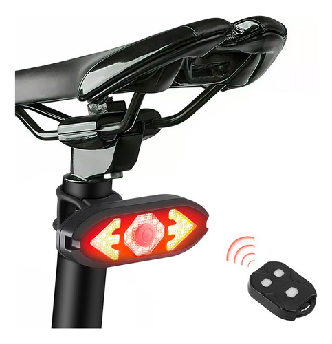 Luz Led Bicicleta Trasero Señalizador Direccional De Giros Color Rojo