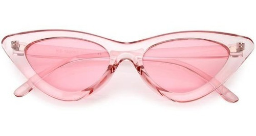 Lentes Rosa Transparentes Ojo De Gato Rasgado Cateye