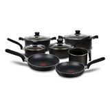 Bateria De Cocina 11 Pz Tefal T-fal Ollas Sarten Aluminio 