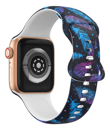 Correa Diseño Compatible Iwatch Apple Watch 42/44/45mm Pluma