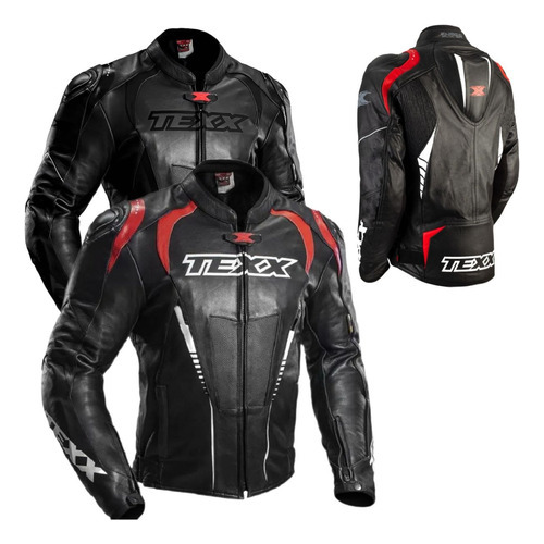 Jaqueta Motociclista Couro Legítimo Moto Texx Sniper V2 