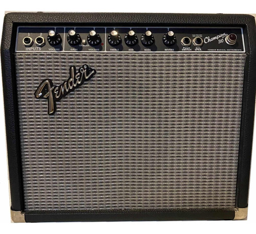 Amplificador Fender Champion 30 Negro Y Plateado