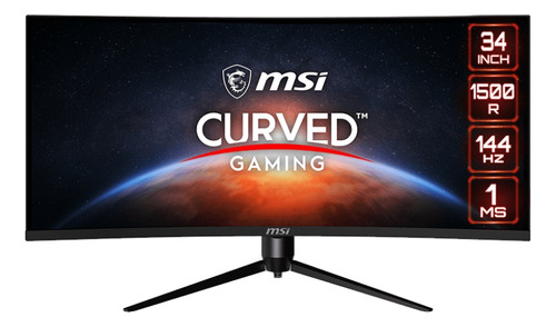 Monitor Gamer Curvo Msi Mag342cqr 34  1500r 144hz