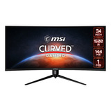 Monitor Gamer Curvo Msi Mag342cqr 34  1500r 144hz