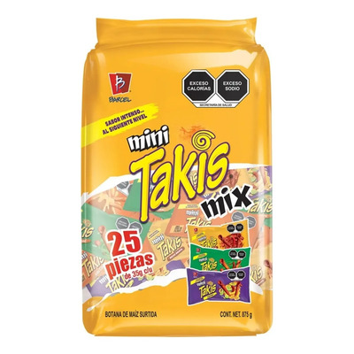 Pack X25 Piezas Mini Takis Mix Barcel Botanas De Maiz Surtida | MercadoLibre
