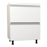 Bajo Mesada Mueble Cocina  2 Cajones 60 Cms Armado