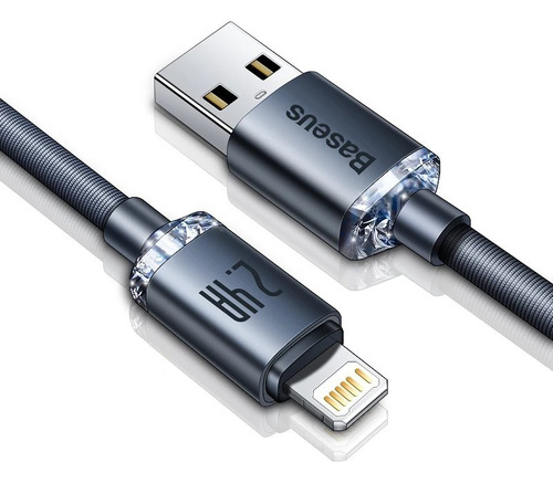 Cable Para iPhone Baseus Lightning A Usb A 2.4a Carga Rápida