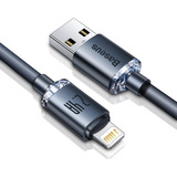 Cable Para iPhone Baseus Lightning A Usb A 2.4a Carga Rápida