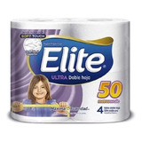 Papel Higiénico Elite Ultra Doble Hoja 4 Unidades (50 M)