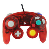 Control Compatible Usb Para Pc Tipo Gamecube Cristal Rojo