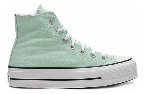 Tenis Converse Botas Taylor All Star Lift Mujer-verde Pastel