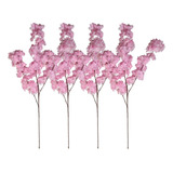 Kit 4 Haste Cerejeira Artificial Rosa Pink Galhos Decorativo