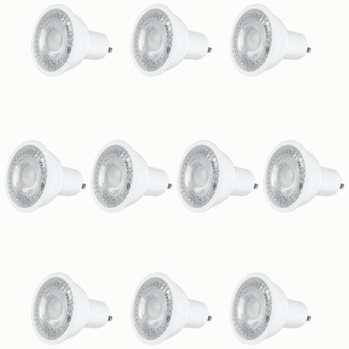 Focos Led 5w Pack 10 Pzas Luz Cálida Base Gu10 Mr16 Aksi