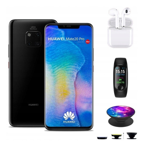 Huawei Mate20 Pro Dual Sim, 128 Gb, Color Negro Medianoche,